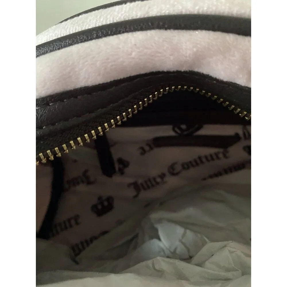 Juicy Couture Classic Scottie Dogs Satchel Crossbody Chiffon Pink With Card Case